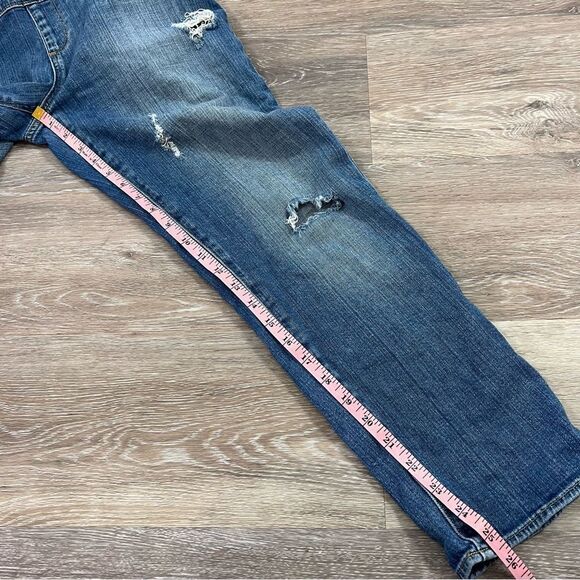 Paige distressed zip front overalls - Picture 2 of 7